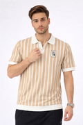 Classic Stripe Shirt– Sand & Ivory