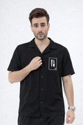 Resort Button-Down Shirt – Jet Black