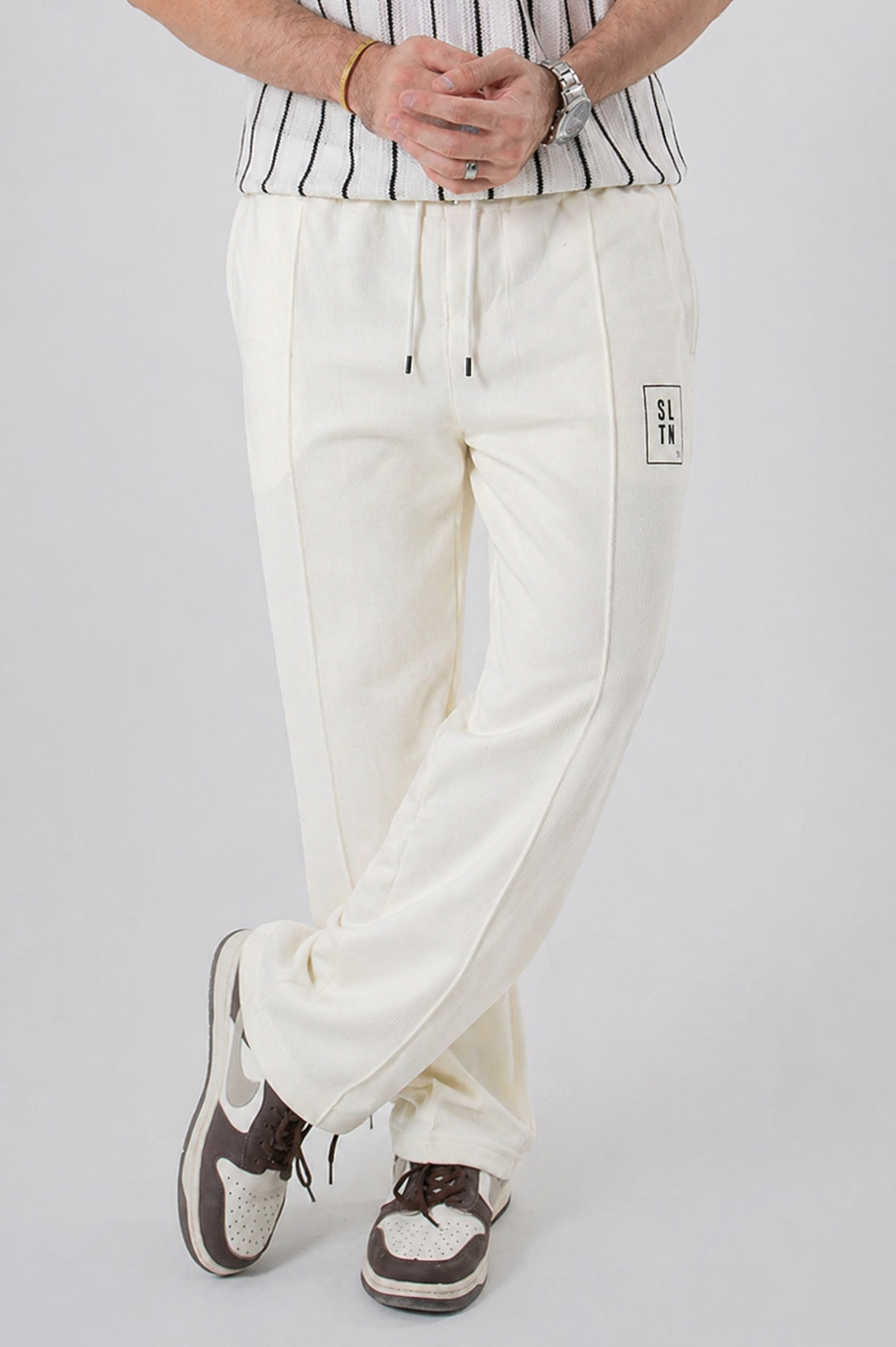 Classic Essential Track Trouser – White