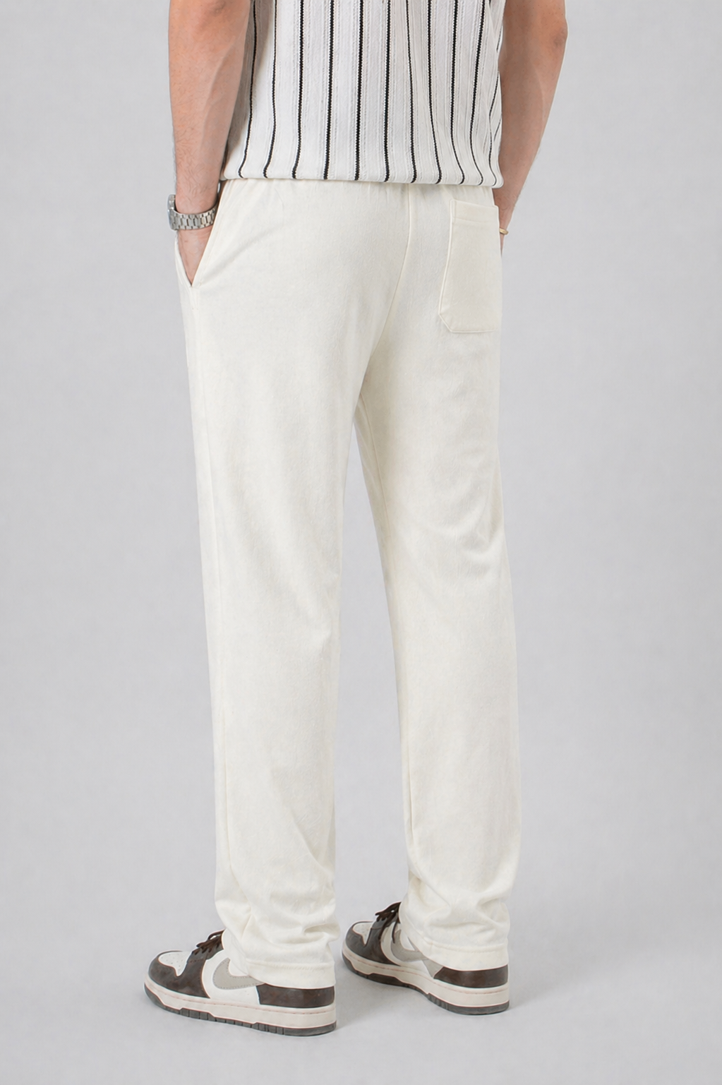 Classic Essential Track Trouser – White