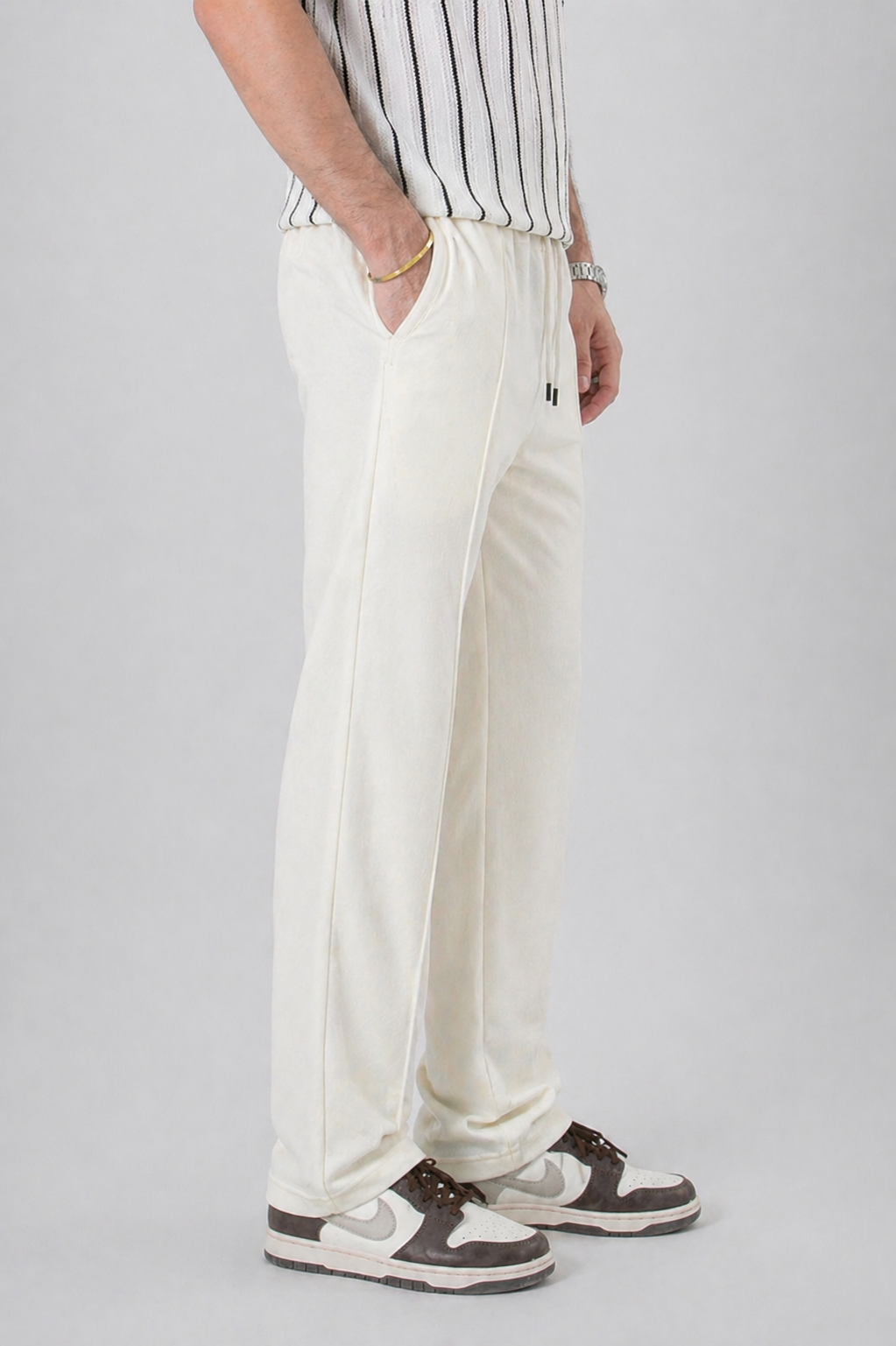 Classic Essential Track Trouser – White
